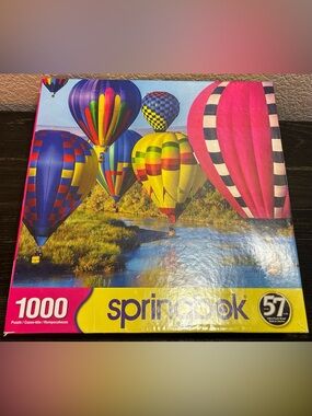 Take Flight Hot Air Balloons Blaine Harrington 1000 pc 24X 30" Springbok Puzzle